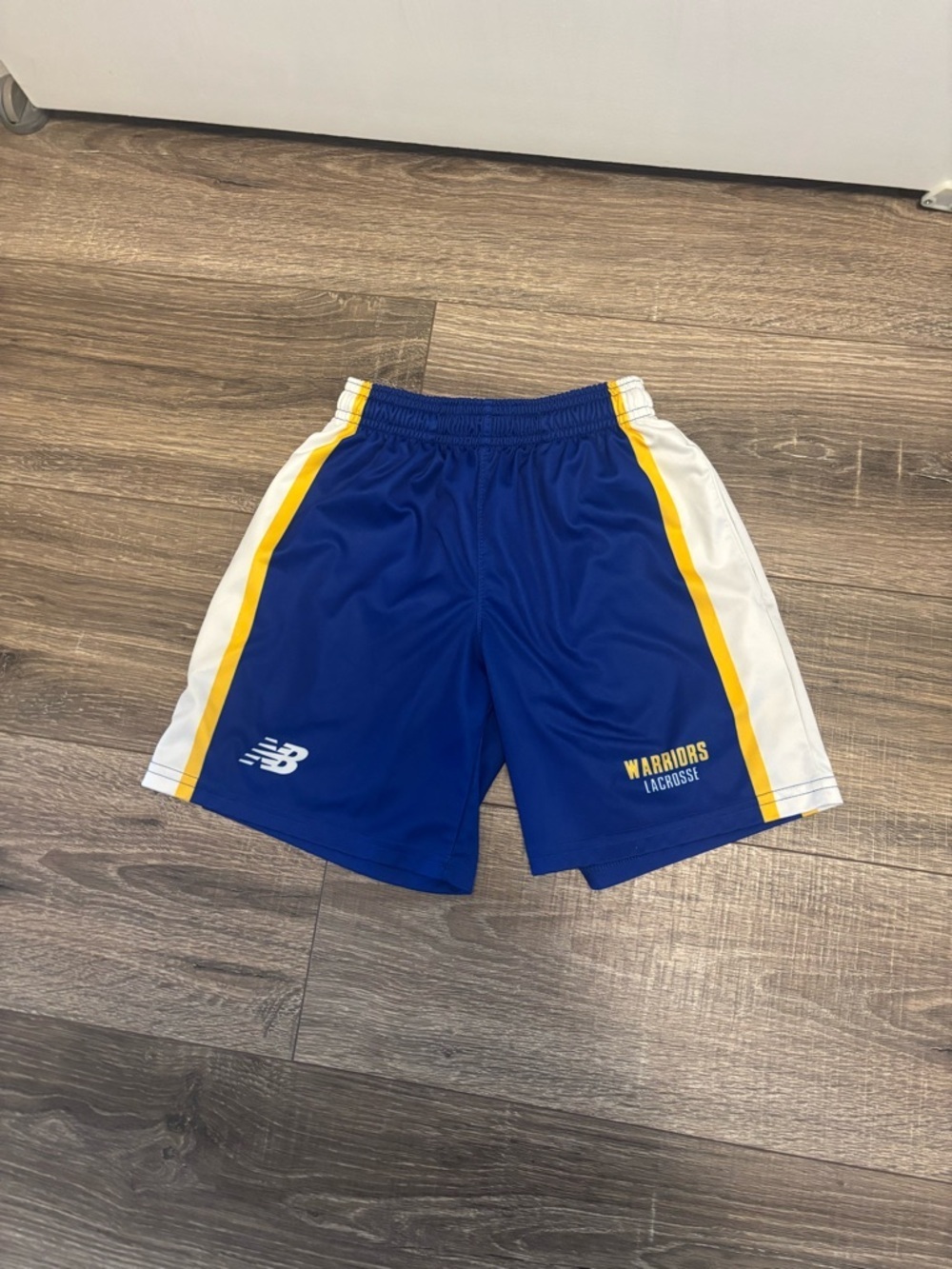 New Balance Boys Blue Warriors Lacrosse Shorts Size YXS